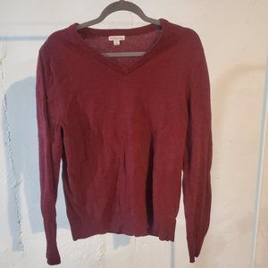 Merona Medium Maroon Men's V-Neck Sweater